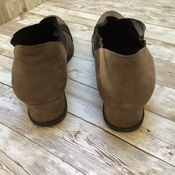 Arche Criss Cross Wedge Nubuck Slip-ons Shoes 41 Runs smaller - Picture 3 of 12